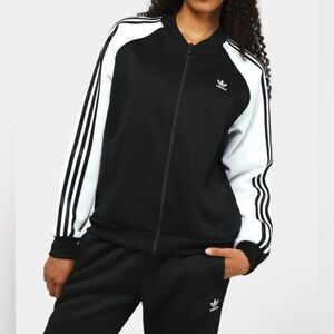 Adidas Originals SST Woman’s Black and White Track Jacket- Size S
